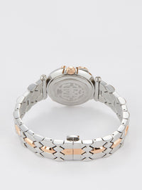 Roberto Cavalli by Franck Muller Two-Tone Snake Detail Dress Watch