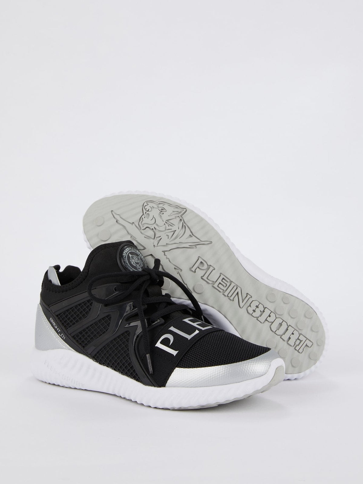 Black Logo Strap Low Top Sneakers