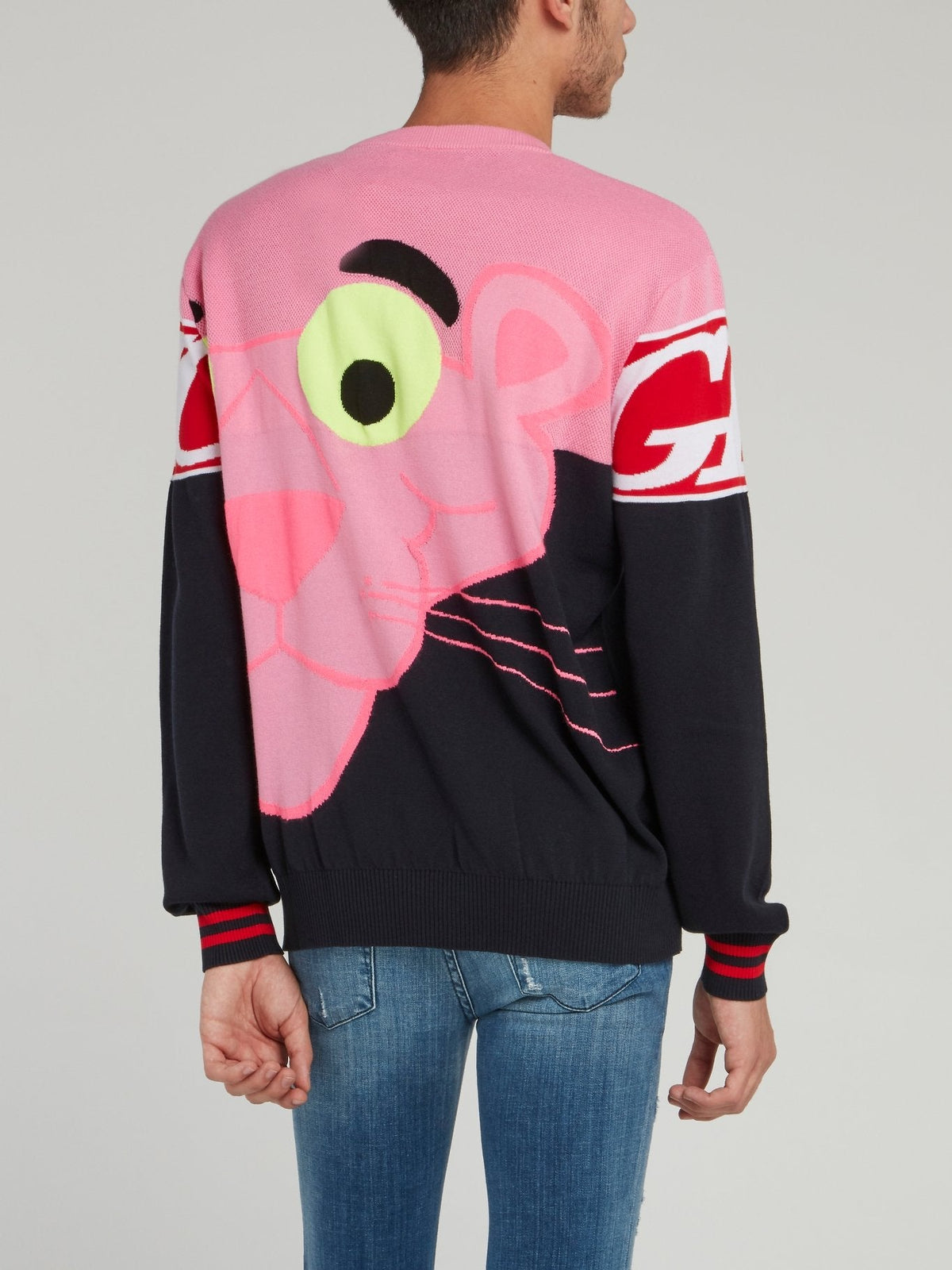 Pink Panther Logo Knitted Jumper