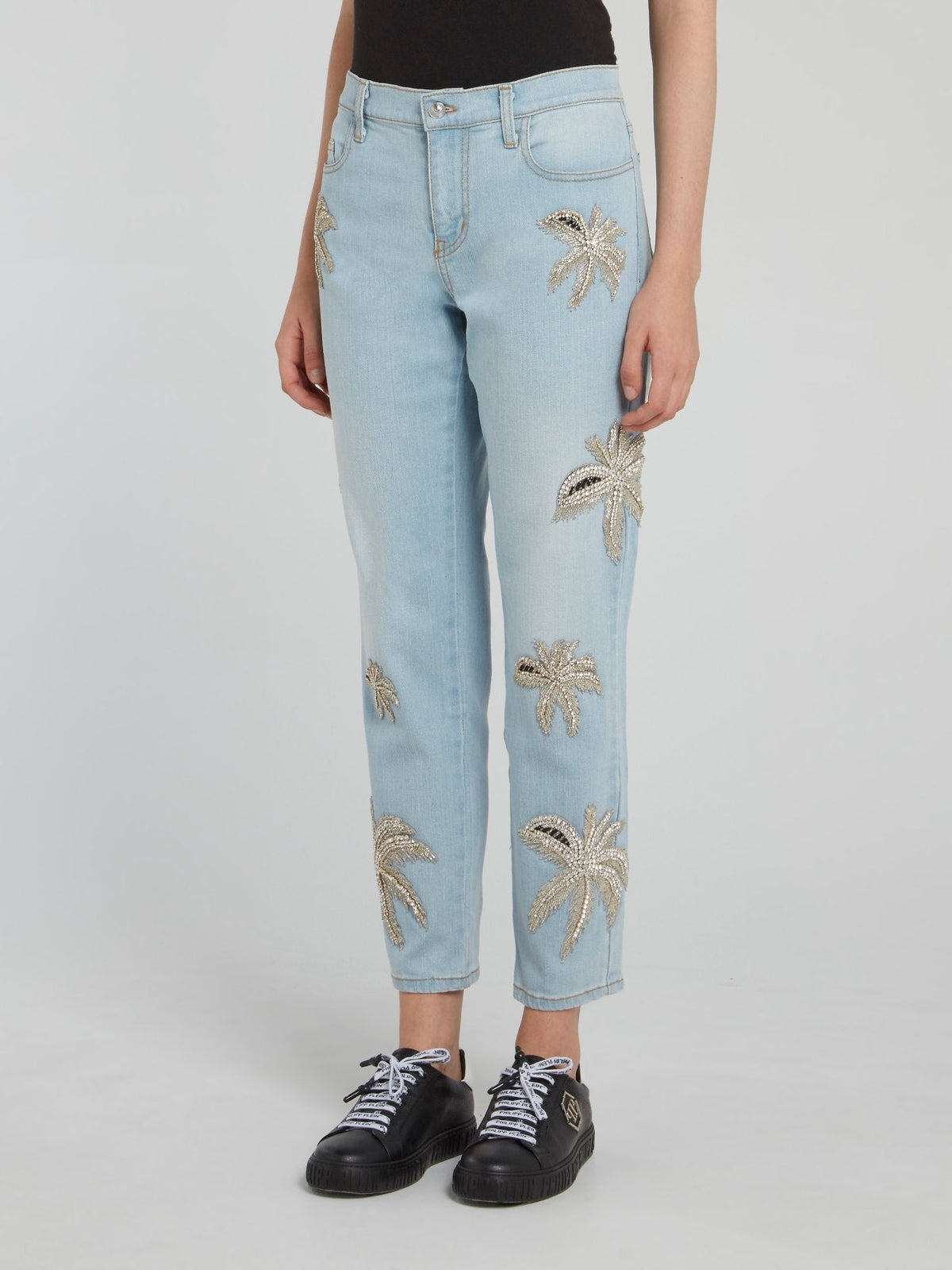 Aloha Plein Cropped Boyfriend Jeans