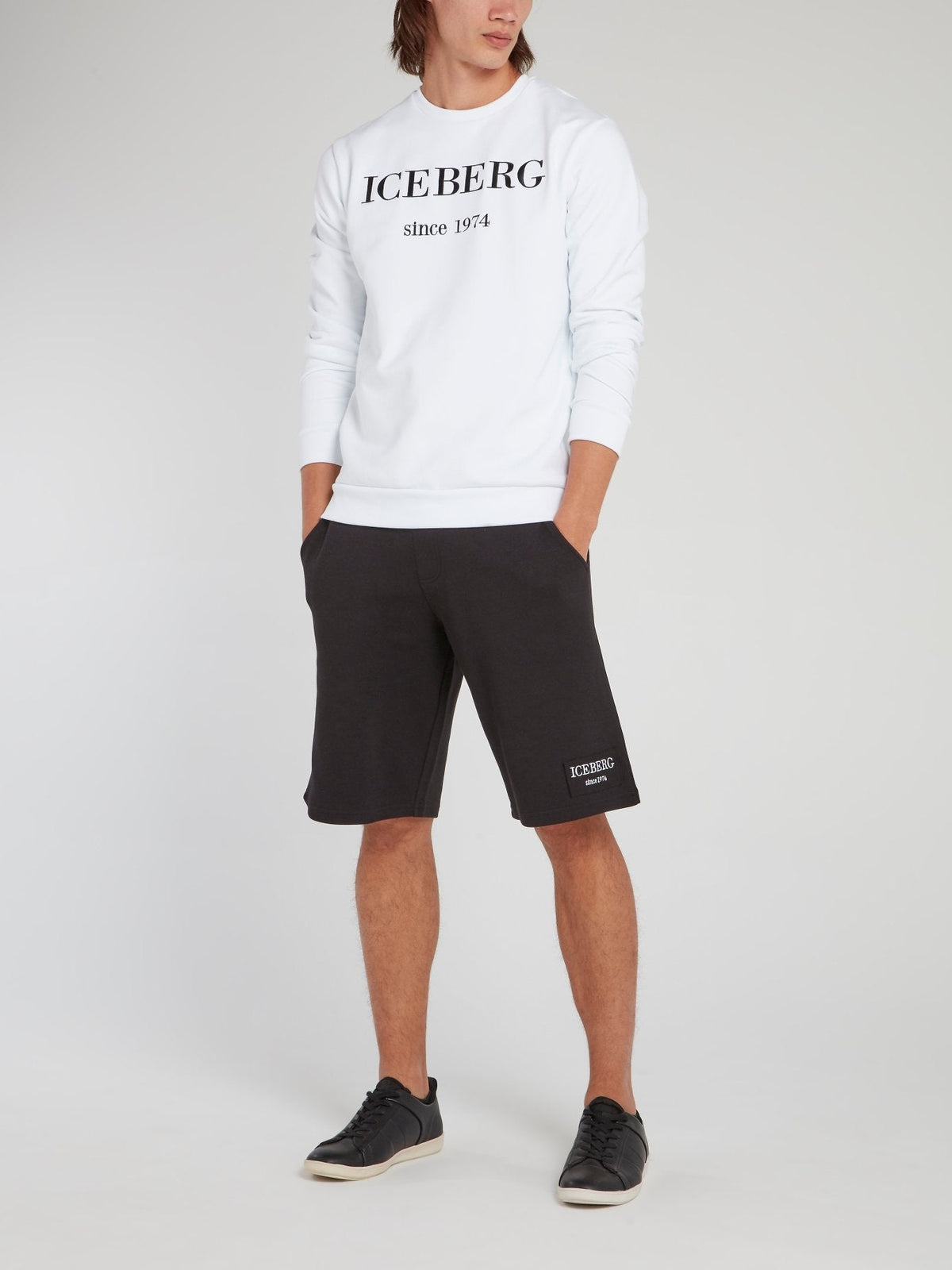 White Classic Logo Cotton Sweatshirt