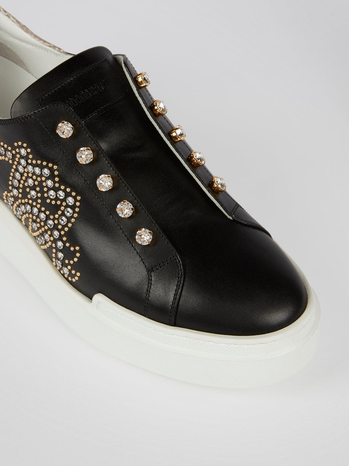 Black Multi-Stud Platform Sneakers