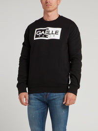 Black Crewneck Logo Sweatshirt