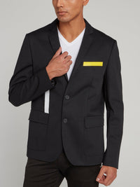 Black Panel Tape Blazer