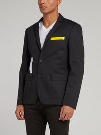 Black Panel Tape Blazer