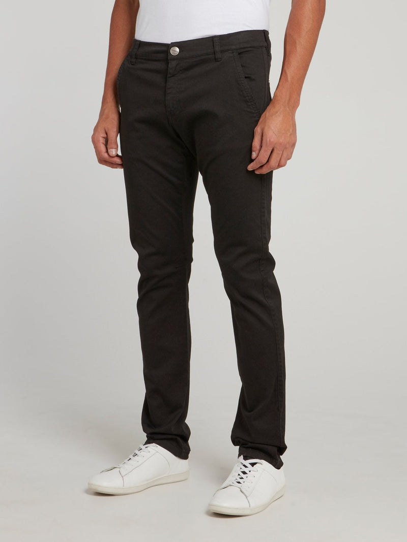 Black Slim Fit Chino Pants