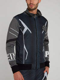 Ramires Navy Geometric Jogging Jacket