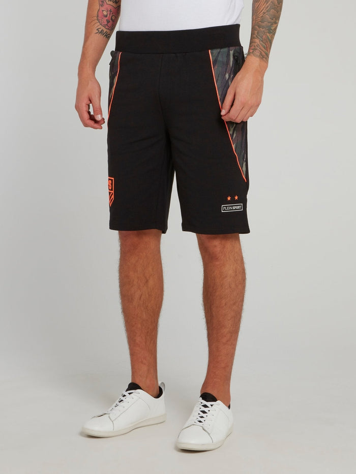 Camo Panel Jogging Shorts