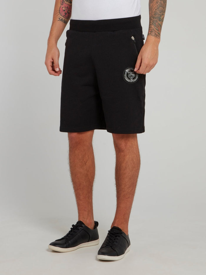 Ron Black Waistband Jogging Shorts