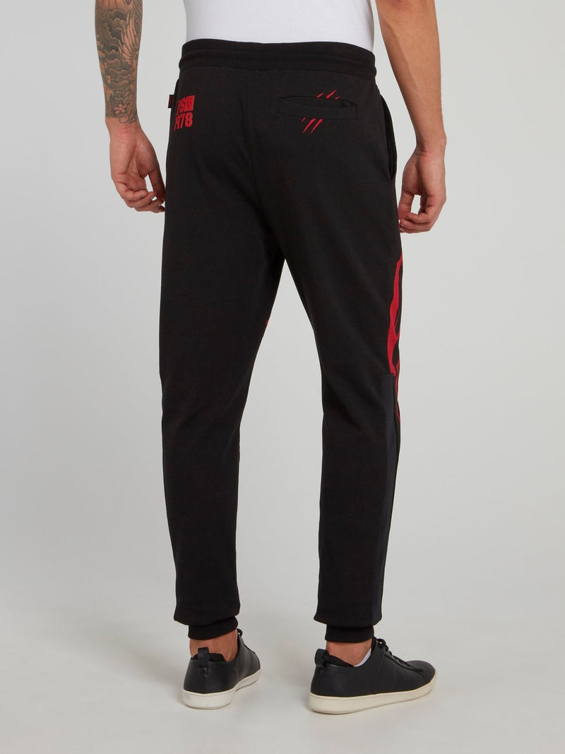 Theta Tiger Print Jogging Trousers