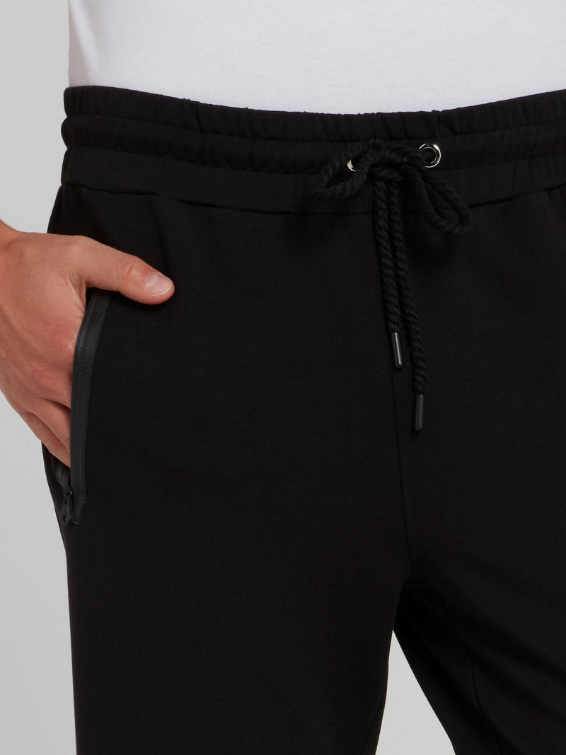 Laver Black Drawstring Jogging Trousers