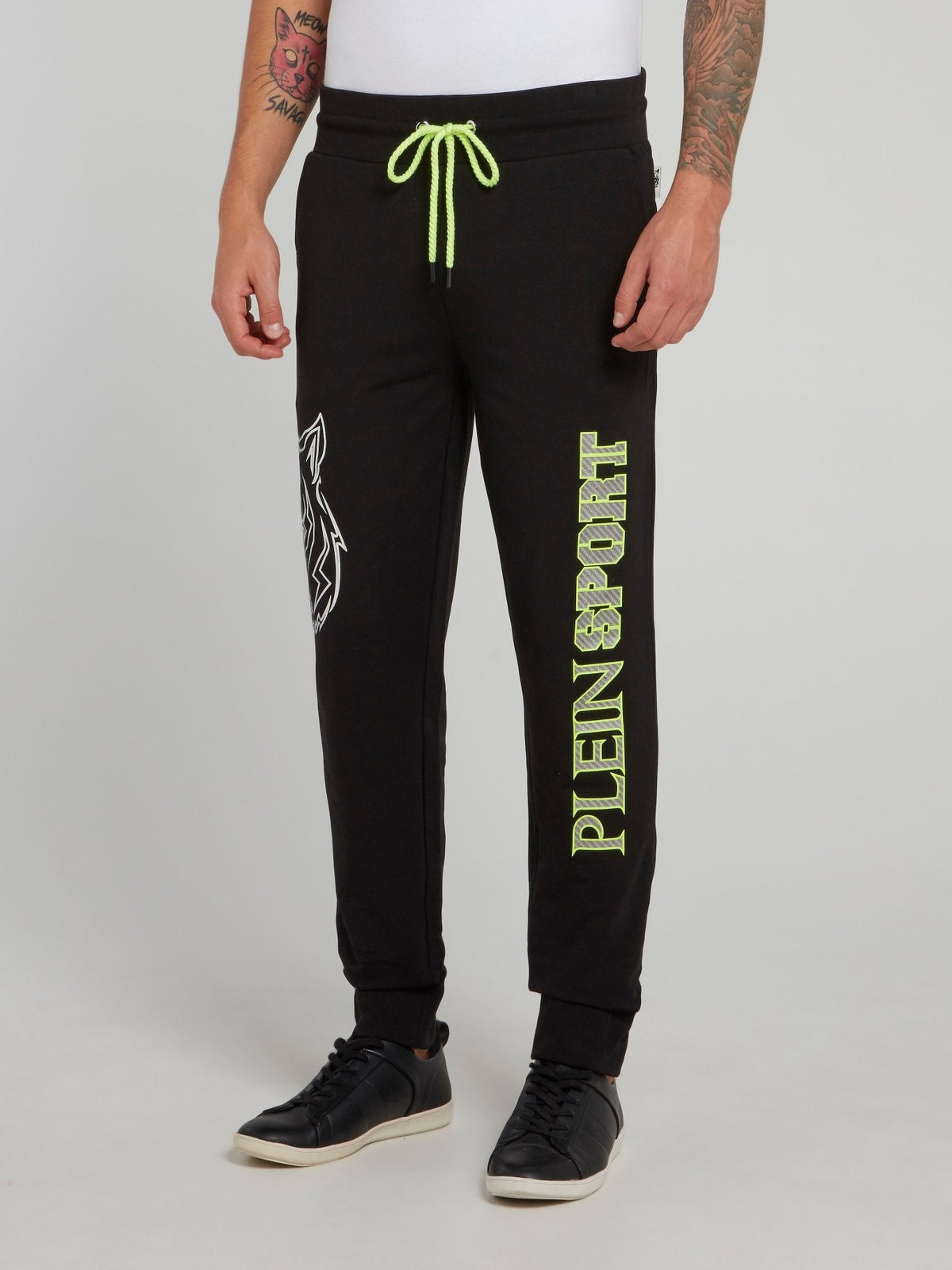 Richard Neon Green Panel Jogging Trousers