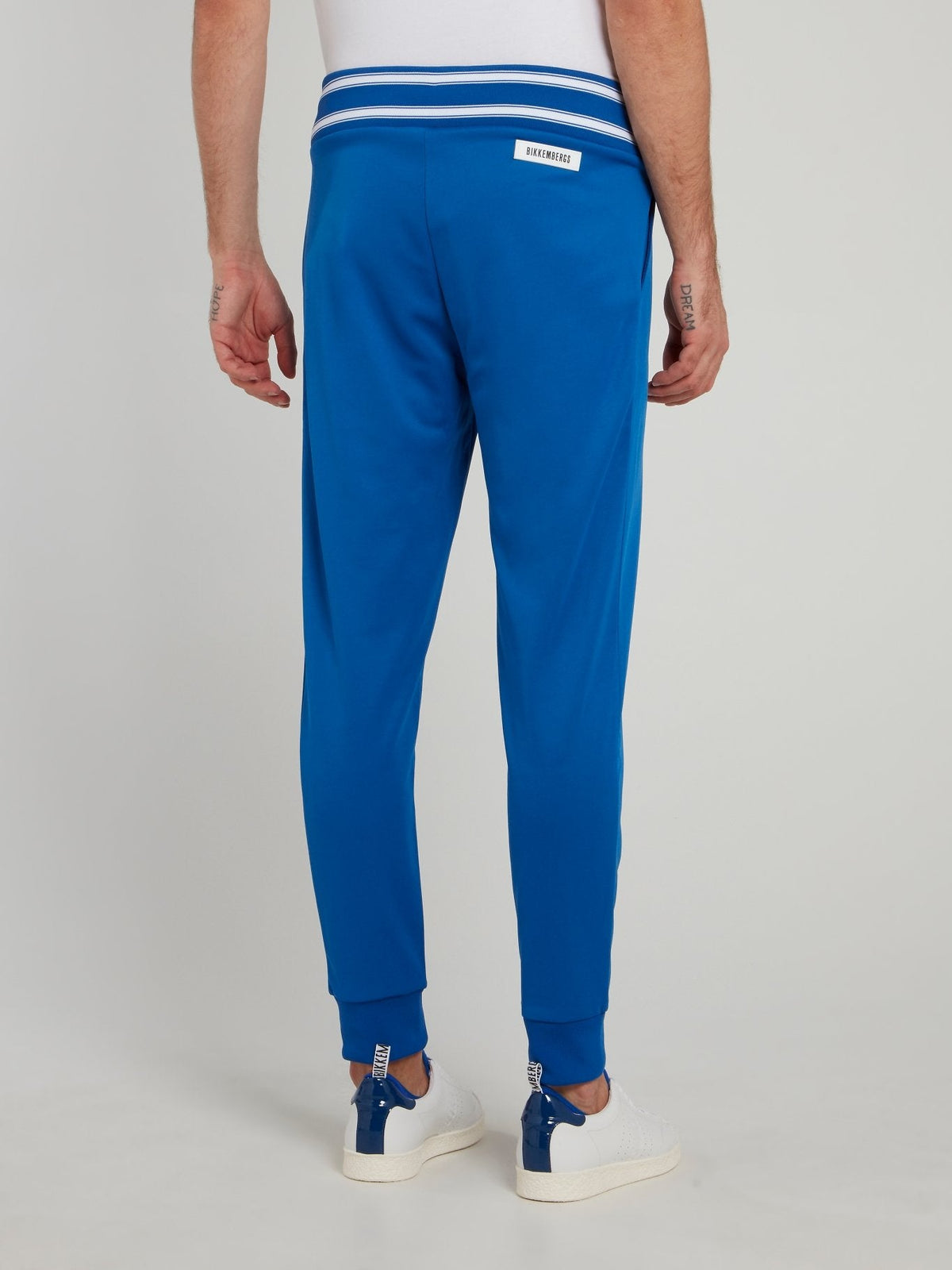 Blue Striped Waistband Active Pants