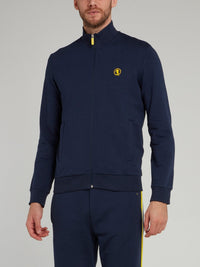 Navy Sport Icon High Neck Jacket