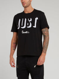 Black Logo Print Shirt