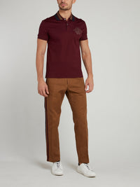 Brown Straight Cut Pants