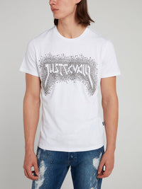 White Studded Logo T-Shirt