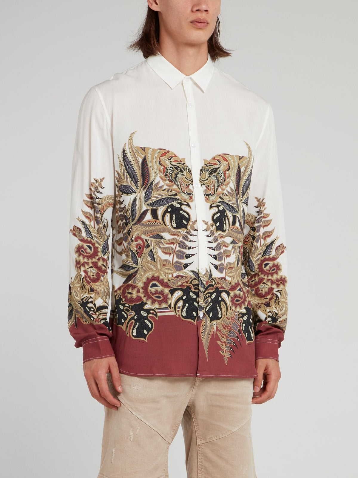 Jungle Print Long Sleeve Shirt