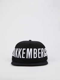 Black Logo Embroidered Baseball Hat