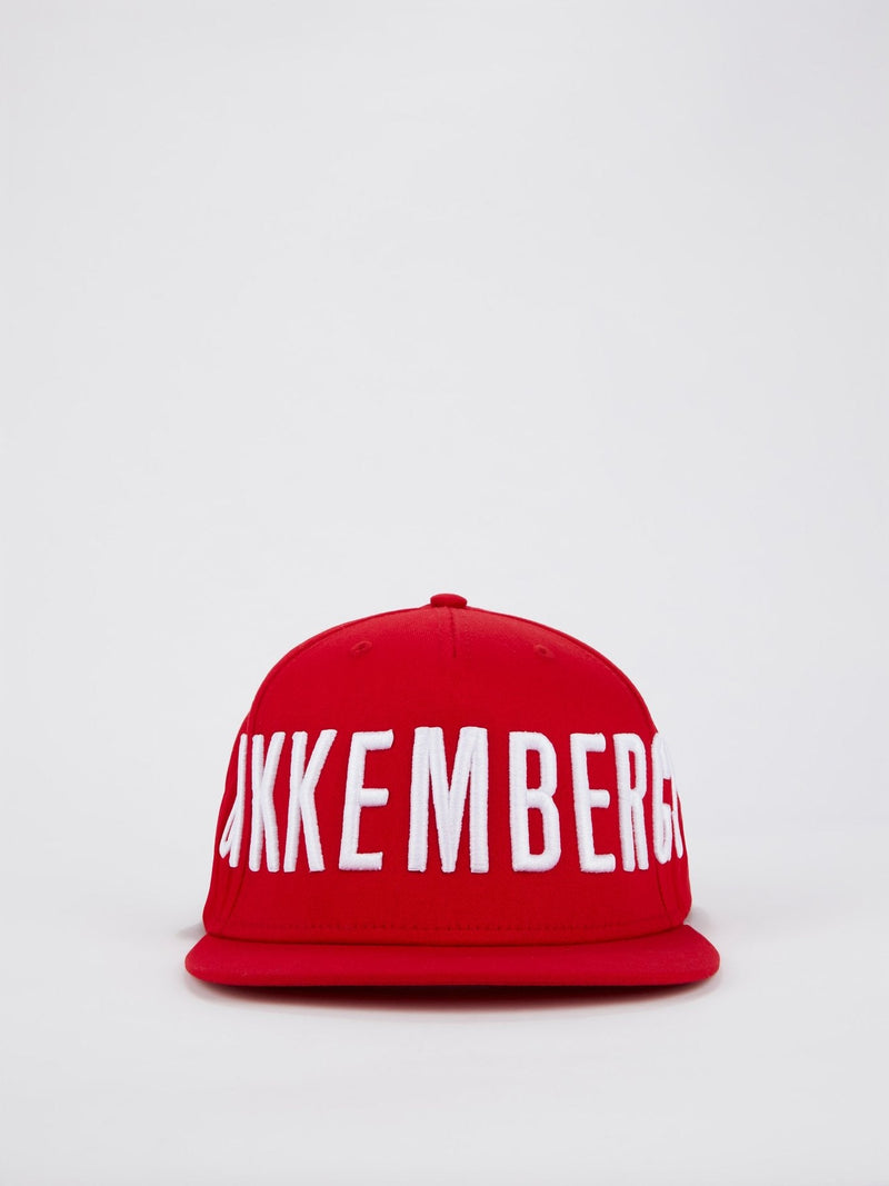 Red Logo Embroidered Baseball Hat