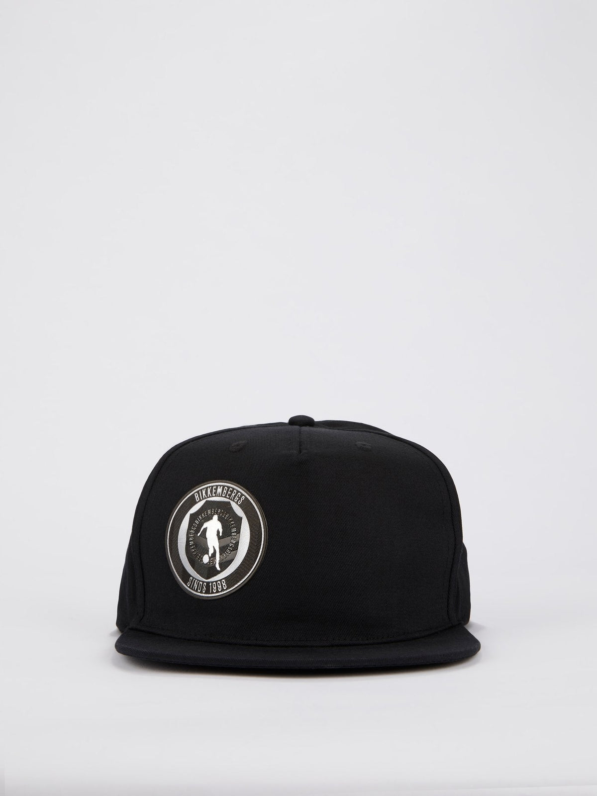 Black Sport Logo Patch Cap