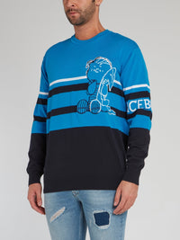 Charlie Brown Blue Knitted Sweater