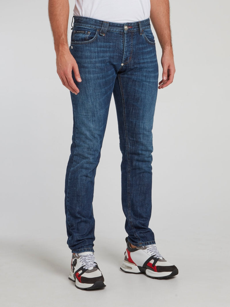 Straight Cut Denim Jeans