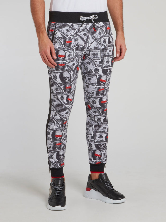 Dollar Skull Jogging Trousers