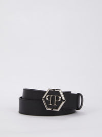 Black Statement Leather Belt