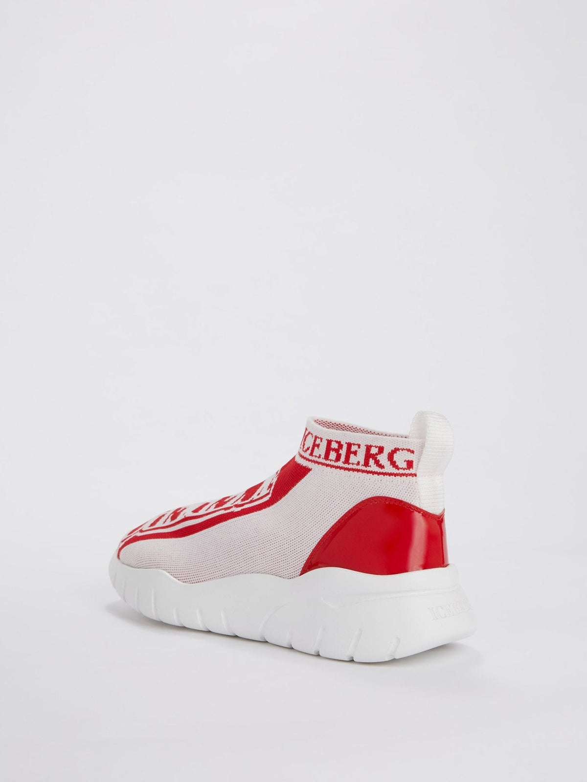 Red Logo Sock Sneakers