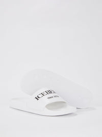 White Classic Logo Slides