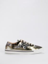 Metallic Patent Leather Sneakers