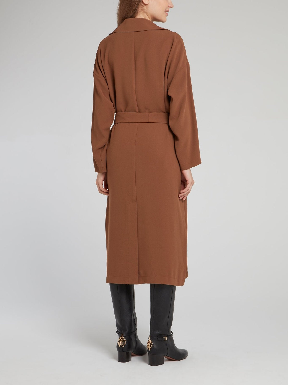 Brown Belted Trench Coat