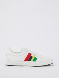 White Colour Stripe Sneakers