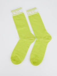 Green Logo High Socks