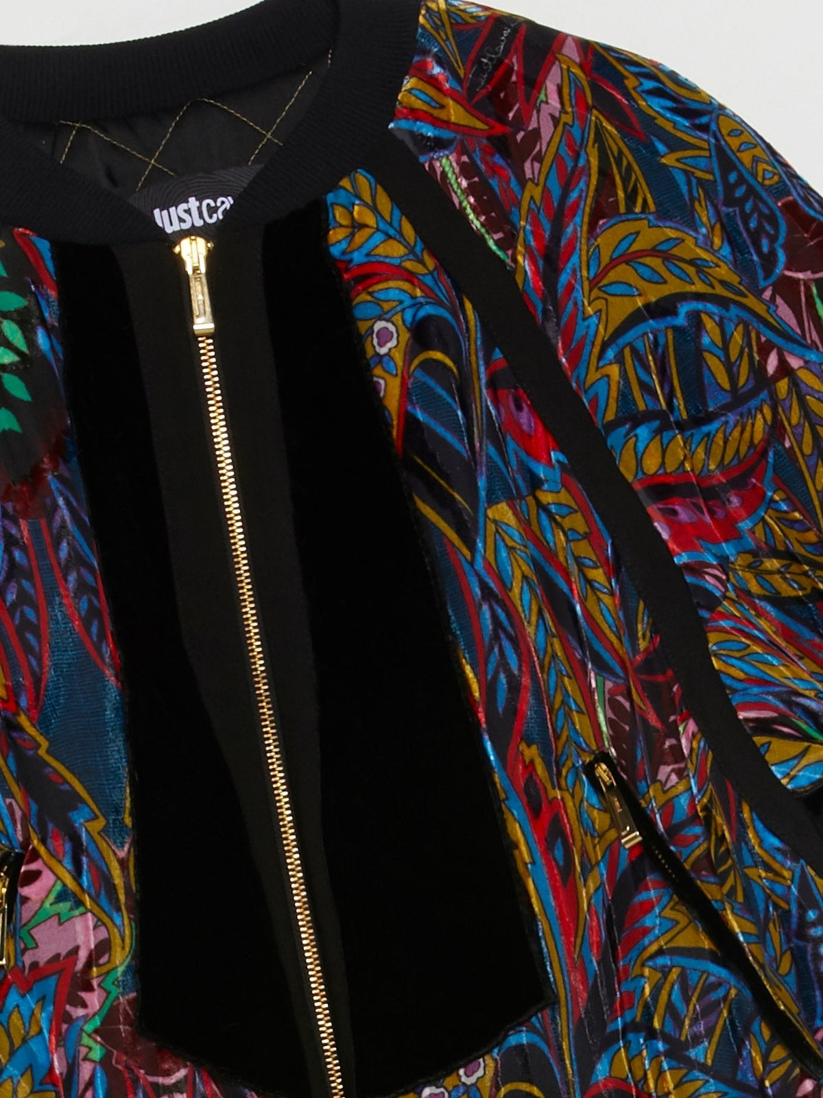 Tropical Print Bomber Jacket