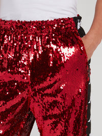 Kappa Red Sequin Pants