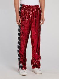 Kappa Red Sequin Pants