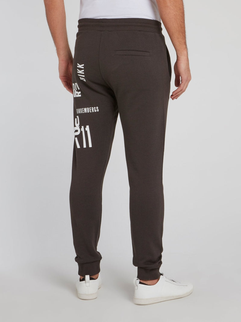 Dark Grey Statement Track Pants