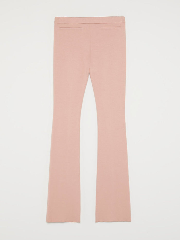 Pink Flared Waistband Trousers