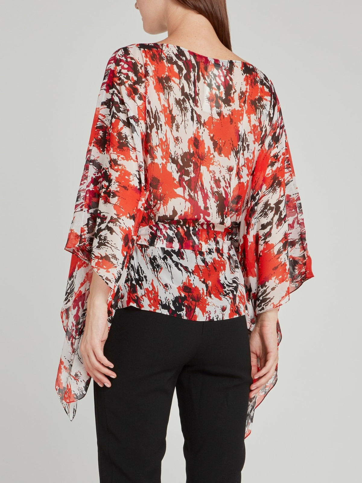 Floral Splatter Silk Kaftan