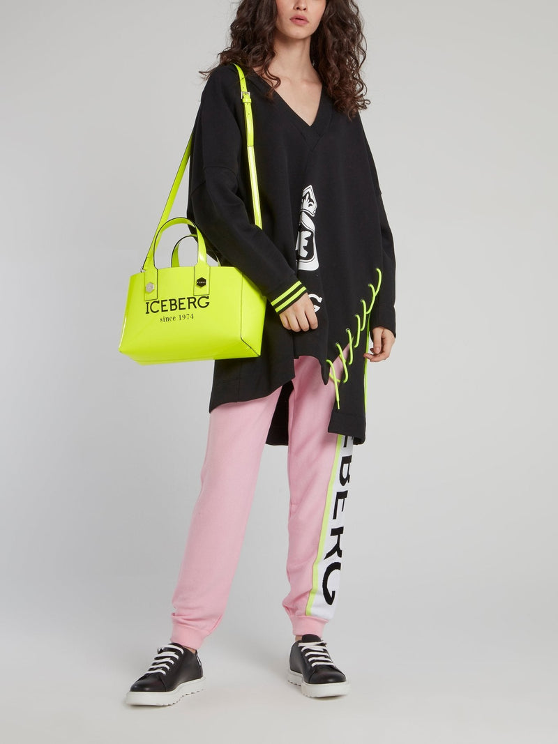 Pink Side Logo Active Pants