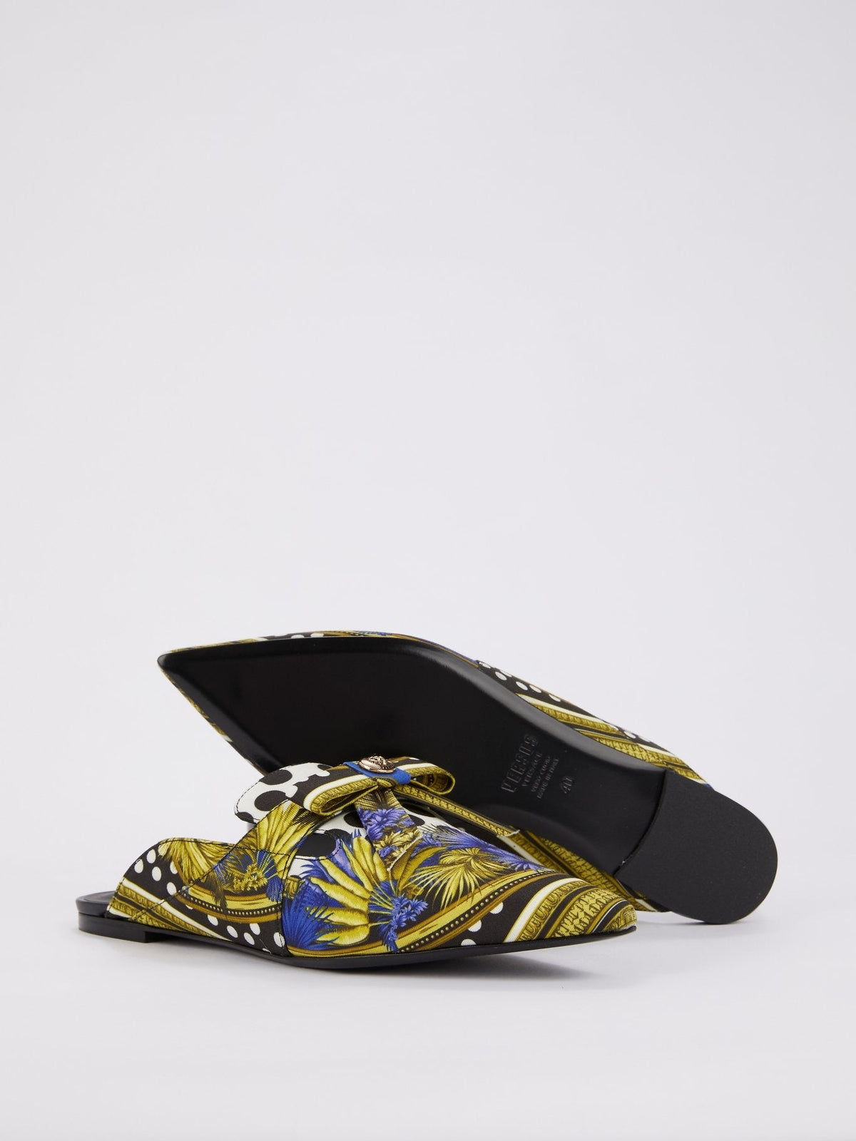 Sabot Jacquard Print Mules