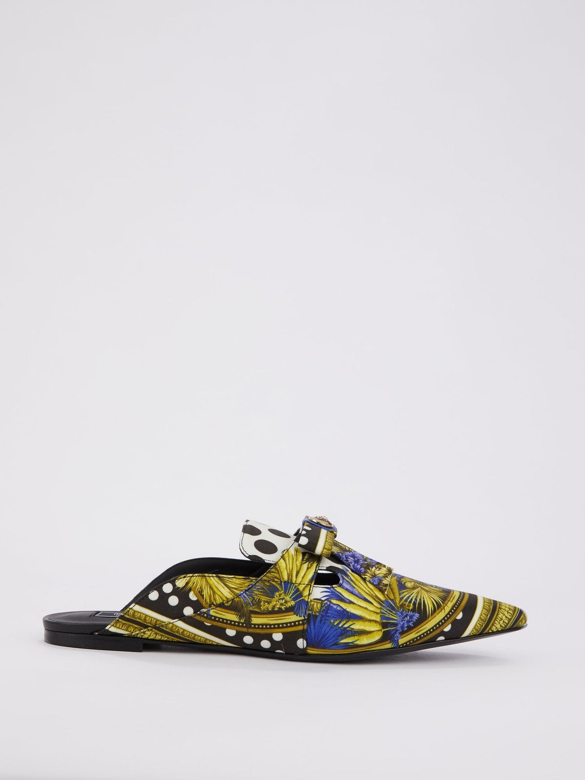 Sabot Jacquard Print Mules