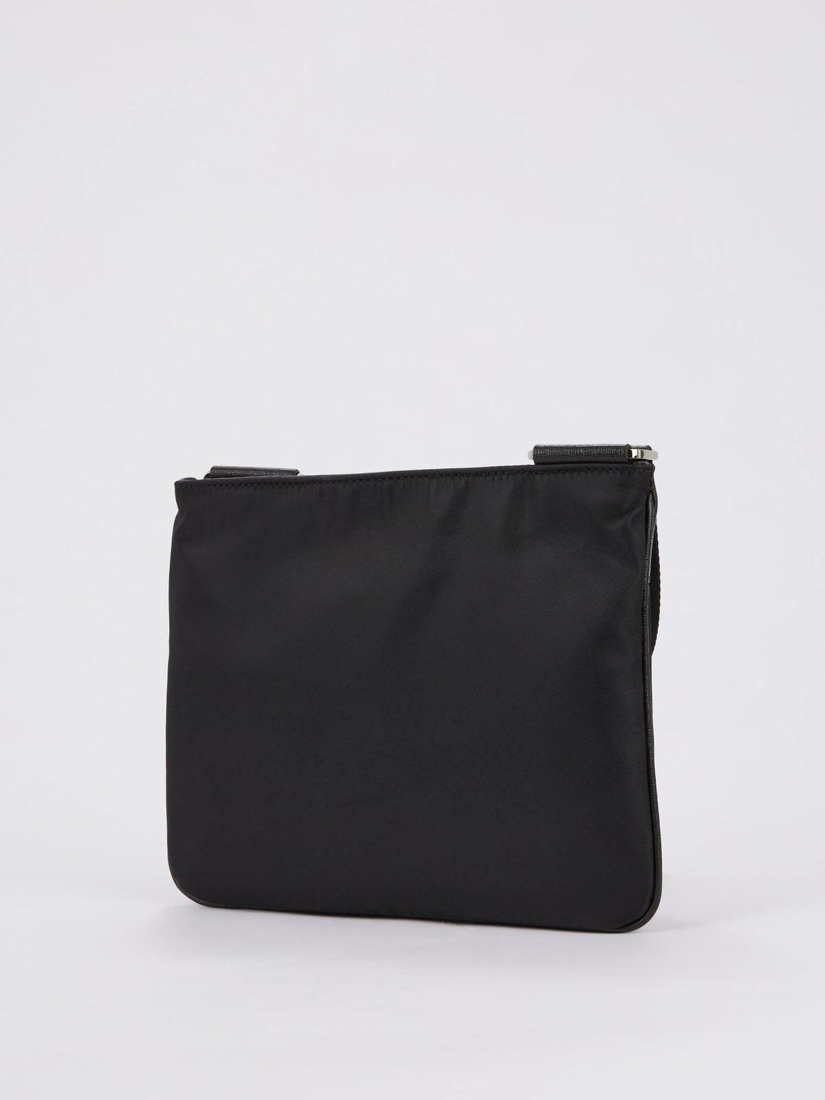 Black Monogram Appliquéd Crossbody Bag