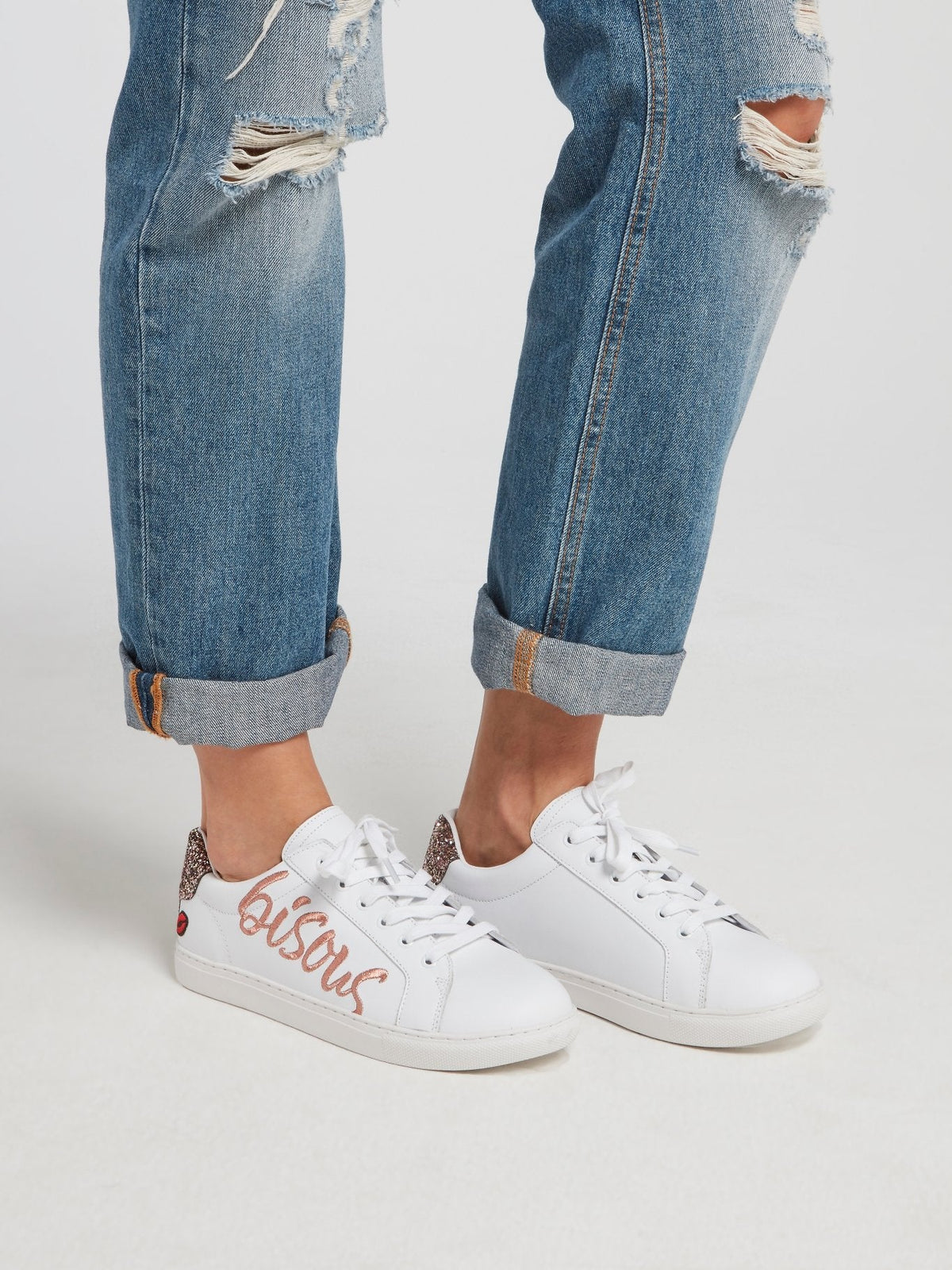 Simone Bisous Lace Up Sneakers