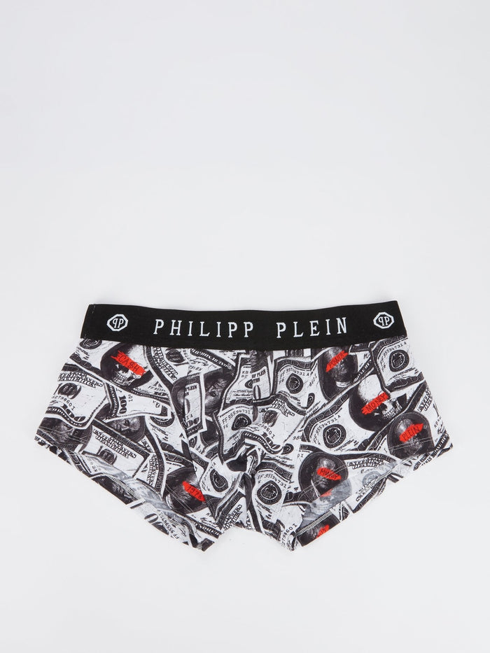 Skull Dollar Logo Boxer