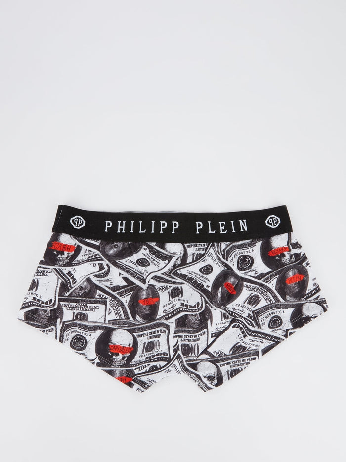 Skull Dollar Logo Boxer