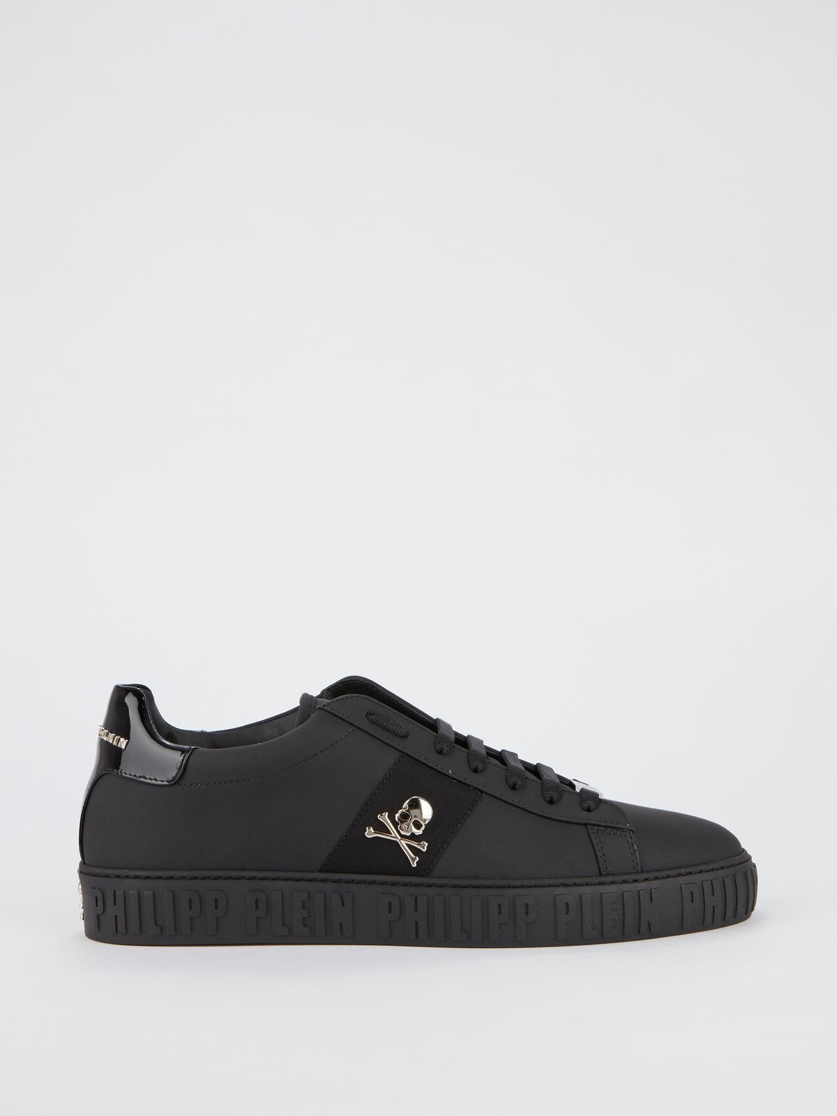 Black Logo Skull Sneakers