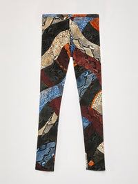 Python Paneled Waistband Trousers